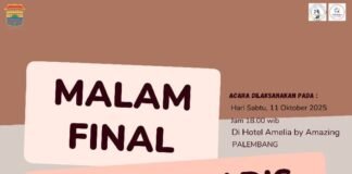 Grand Final Bujang Gadis Wisata Musi 2025, Siap Gemparkan Panggung Hotel Emilia