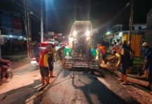 Respon Cepat Keluhan Warga, Bidang Bina Marga PUPR Palembang Perbaiki Jalan Tegal Binangun Plaju Darat