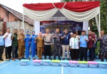 Sinergi Humanis di Sungailais: Lurah Romison Dampingi Aksi Sosial dan Khitanan Gratis Lanal