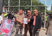 Demo di Kejati Sumsel, GRANSI Laporkan Dugaan Korupsi Program Pertanian di Dinas Pertanian Tanaman Pangan dan Holtikultura Provinsi Sumsel APBN dan APBD 2025