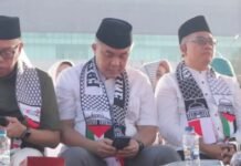 Solidaritas untuk Palestina, Plt. Camat Seberang Ulu Dua Oscar Hadiri Aksi Kemanusiaan