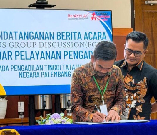 Libatkan Advokat dalam FGD, PTTUN Palembang Tuai Apresiasi Andre Macan atas Komitmen Tingkatkan Kualitas Layanan