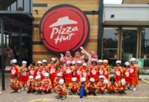 Serunya Belajar di Luar Kelas, TK Harapan Bangsa 5 Eksplorasi Pizza Hut Demang